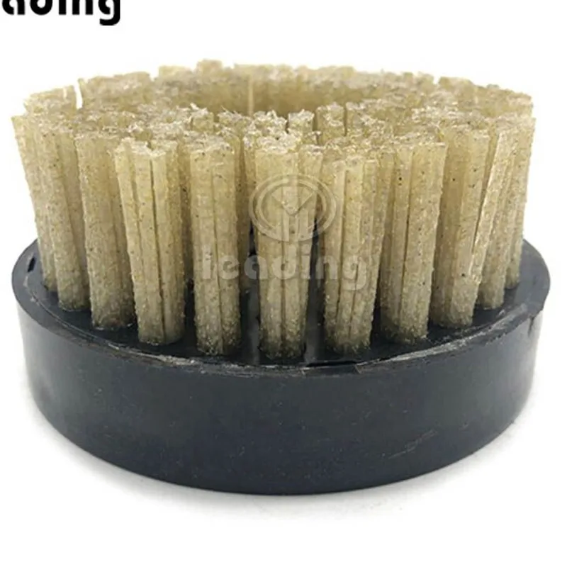 Brosse diamantée ronde — Support cuir