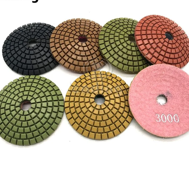 Tampons convexes diamantés