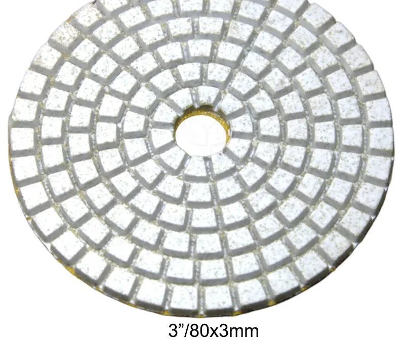 Tampons diamantés flexibles blancs — DS1W Ø 80 mm (3DS1W)