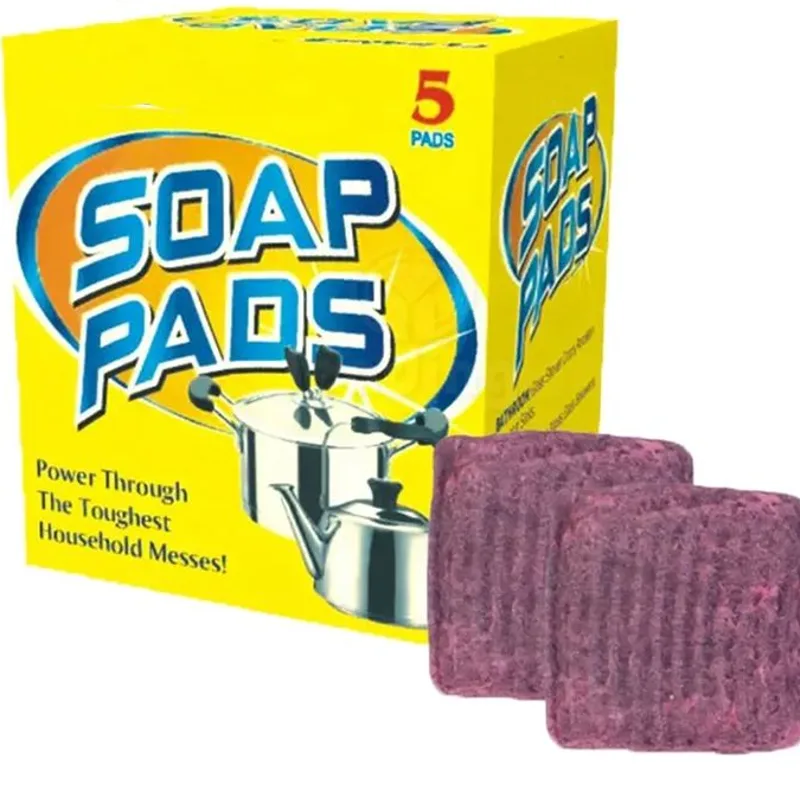 Tampons savon laine d'acier