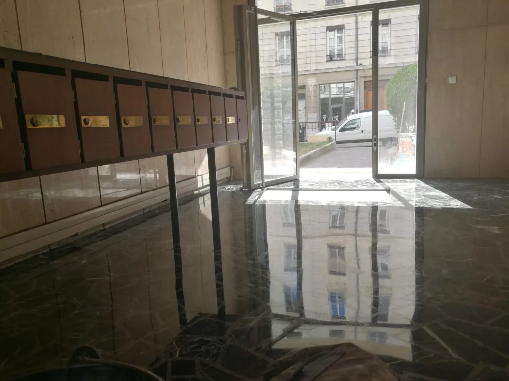 Mosaïque rénovée — résultat après traitement Atouts Marbres